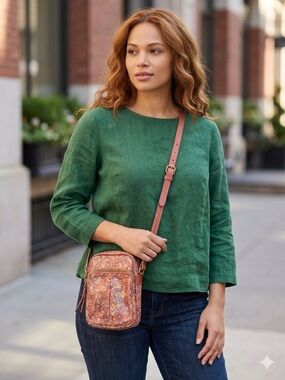 American Leather co crossbody Bag